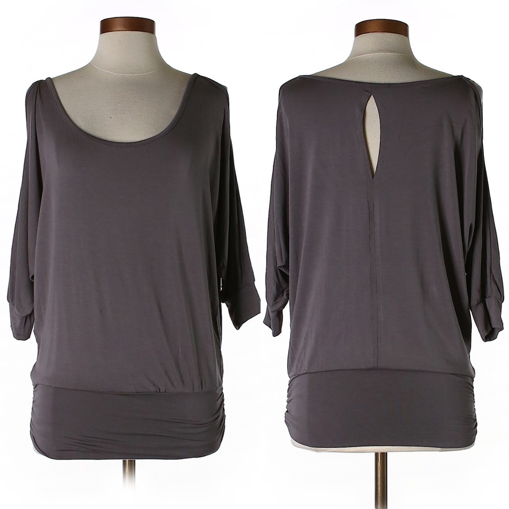 ❤️ Like New Tart Slouchy Top (Taupe Color)